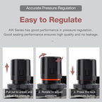 SNS 1/4''NPT Compressed Air Compressor Pressure Filter Regulator Piggyback Combo - Image 2