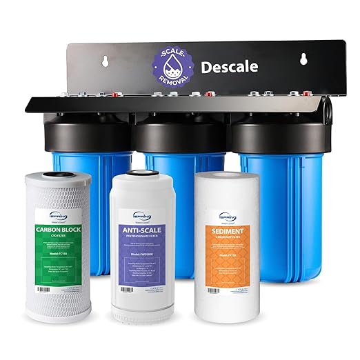 iSpring Anti-Scale Whole House Water Filter System, and Sediments, 3-Stage by iSpring