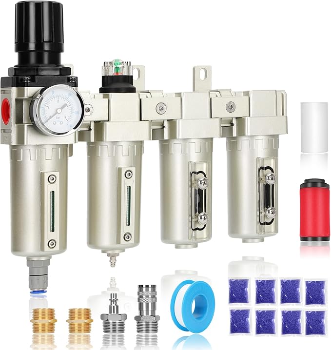 1/2" NPT Industrial Air Dryer for Compressor, 4 Stage Air Compressor Water by Unknown