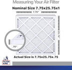 Filter King 7.75x25.75x1 Air Filter | 4-Pack | CARBON MERV 8 HVAC Pleated A/C - Image 2