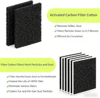Paint Spray Booth Exhaust Filter Pad, Activated Carbon Ventilation Cotton - Image 5
