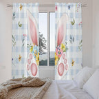 Easter Window Curtains 72 Inch Long 2 Panel Set, Rod Pocket Long Curtains & - Image 4
