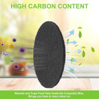 ddLUCK 6 Pack Kitchen Compost Bin Filter, Round Food Waste Bins Activated - Image 4