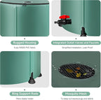 Collapsible Rain Barrel Water Storage Containers-53 Gallon Portable Rainwater - Image 3