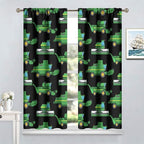 Kids Agriculture Machine Window Curtains, Farm Equipment Tractors Transport - Image 2