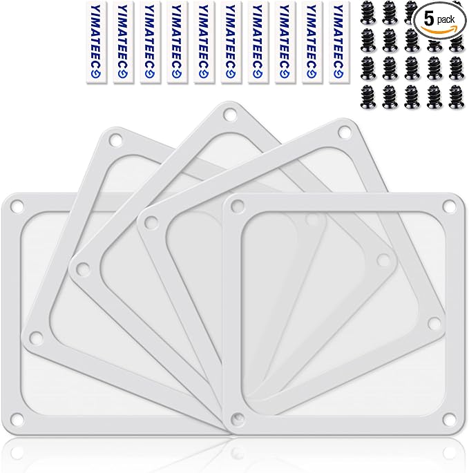 Dust Filter PC 120mm for Computer Cooler/PSU/Routers Nylon 80 Mesh, Magnetic by YIMATEECO