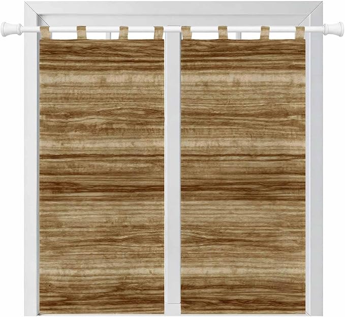 Vintage Western Bedroom Curtains 72 Inch Length, Window Curtains Tab Top by Unknown