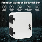 Outdoor Electrical Box with Key Lock, 12V Cooling Fan & Temperature Controller - Image 2