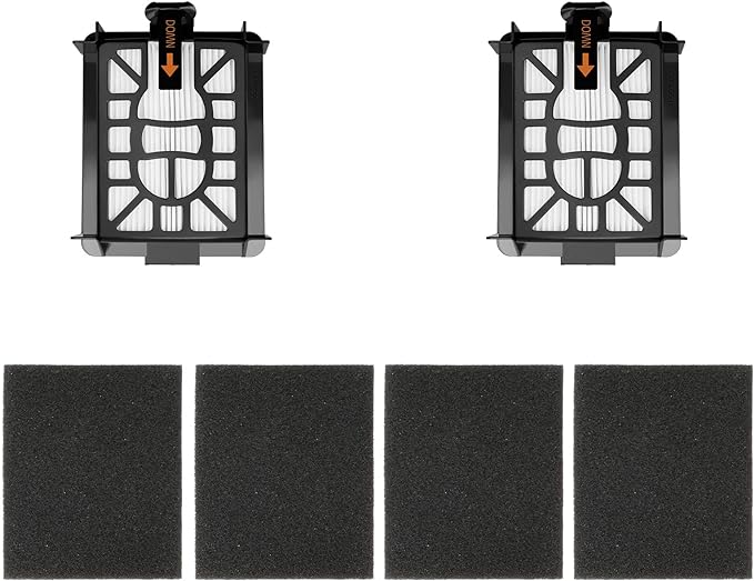 2 Pack Base Post-Motor HEPA Filters Replacement Parts Kit by PAYUDAL