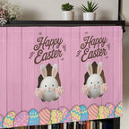 Pink Easter Curtain Valances for Windows, Kitchen Valance Window Treatment - Image 7