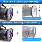 43mm to 82mm Lens adapter/43mm Lens to 82mm Camera Filters Ring Compatible All - Image 7
