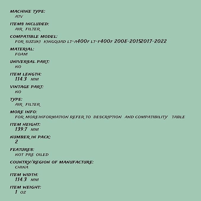 Generic Replacement Air Filter Cleaner - Image 6