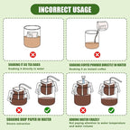CARGEN 100Pcs Portable Coffee Filter Paper Bag - Image 7