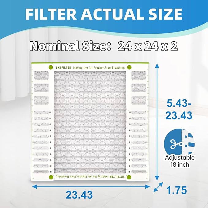 24x24x2 Air Filter AC Furnace MERV 13 Comparable - Image 2