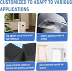 Cut to Fit Carbon Air Filter, Replacement Charcoal Filters, Carbon Pad Pre - Image 4