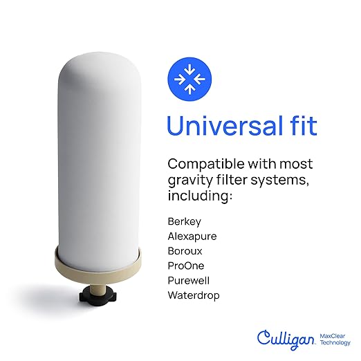 Culligan MaxClear 3 Gallon Gravity Water Filter System, Brushed Stainless-Steel - Image 5