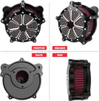 Twin Cam Air Filter Cleaner Intake Filter Compatibel - Image 2