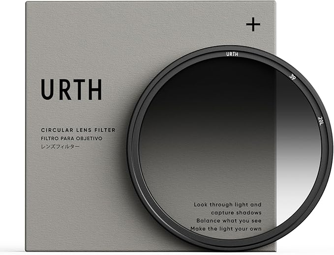 Urth 39mm Soft Graduated ND8 Lens Filter — 3-Stop, Ultra-Slim 20-Layer by Urth