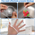 300 PCs Disposable Mesh Sink Strainer Bags, Kitchen Strainer Mesh Bag Non-Clog - Image 6