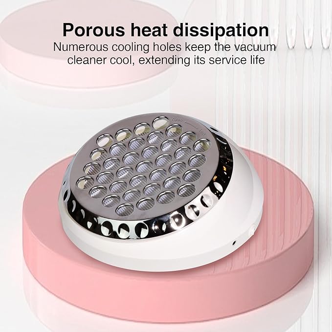 Nail Dust Collector+1 Filter 40W Turbo Vacuum No Fan Cleaner 5200RPM Suction - Image 6
