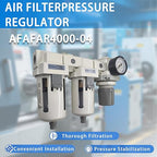 XingNEeng 1/2" NPT Compressed Air Filter Regulator Lubricator Combo, Water/Oil - Image 8