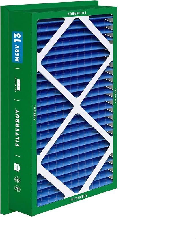 Filterbuy 20x30x5 Air Filter MERV 13 Optimal Smoke & Allergy Defense, - Image 9