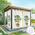 Lemons Outdoor Curtains for Patio Summer Fruit Lemon Tree Waterproof Outside - Image 7