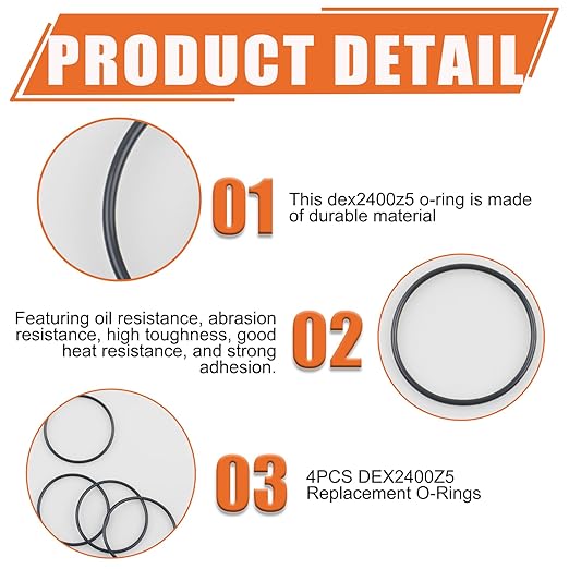 DEX2400Z5 Replacement O-Rings 4 Pack – Compatible - Image 3