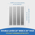 20x30 Return Air Grille, Return Air Vent Cover - Image 2