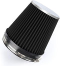 6" 152mm Cold Air Intake Filter Clamp-On Replacement High Flow Inlet Air Filter by DrivewithConfidence