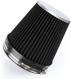 6" 152mm Cold Air Intake Filter Clamp-On Replacement High Flow Inlet Air Filter by DrivewithConfidence