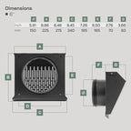 Vent Systems 6" Inch Exhaust Vent Cover - Image 2