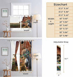 Farm Donkeys Bedroom Curtains 72 Inch Length, Window Curtains Tab Top, - Image 8