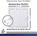 Filter King 16x32x1 Air Filter | 4-PACK | Carbon MERV 8 HVAC Pleated A/C - Image 2