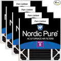 Nordic Pure 20x20x5 Honeywell/Lennox Replacement Odor Reduction Merv 8 Filter 4 by NordicPure