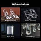 Clear Pro 3D Printer Resin, Glass-Like Ultra High Transparency, Non-Yellowing & - Image 8