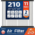 2 Pack 210 Replacement Air Filter, MERV 11, Actual Size: 20.47"x25.6"x3.94" by UNIREACH