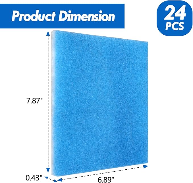 24 Pack Dryer Filter Replacement, Pre-Cut Portable Dryer Filters Compatible - Image 4
