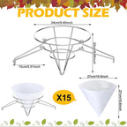 Tandefio 16 Pcs Maple Syrup Filter Set 1 Maple Syrup Filter 15 Cloth Filter - Image 2