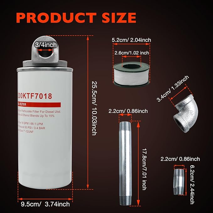 1200KTF7018 Fuel Filter Spin-On Particulate Replacement - Image 6