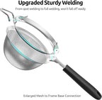 U-Taste Medium Fine Mesh Strainer: 18/8 Stainless Steel 4.73in 30 Mesh Kitchen - Image 8