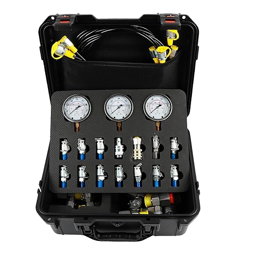 SINOCMP Hydraulic Pressure 3 Gauges Test Kit by SINOCMP
