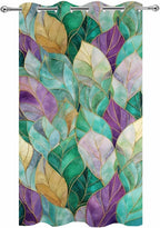 Leaves Outdoor Curtains for Patio Gorgeous Leaf Abstract Spring Waterproof - Image 9