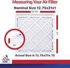 Filter King Air Filters 12.75x21x1 | 4 Pack | MERV 11 HVAC Pleated AC Furnace - Image 2