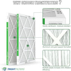 20x25x1 Air Filter 4 Pack, MERV 8 Pleated Dust Defense Air Filters Replacement - Image 4