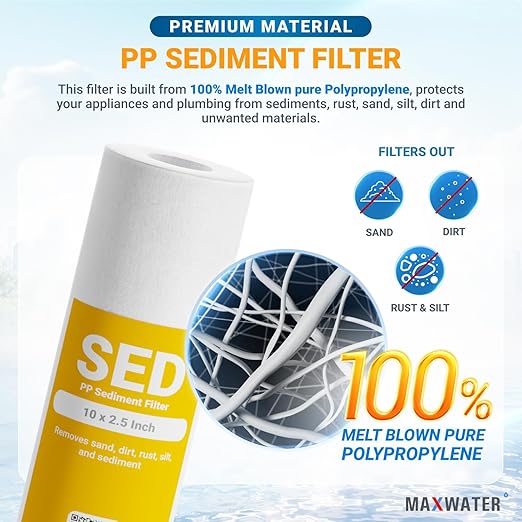 Max Water 2 Stage Whole House 10 inch, Standard Water Filtration System - Image 4