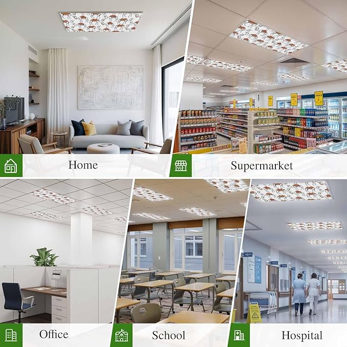 3 Pack Fluorescent Light Cover, Sand Camel Light Covers - Image 8
