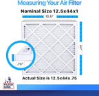Filter King 12.5x44x1 Air Filter | 4-PACK | MERV 8 HVAC Pleated A/C Furnace - Image 2