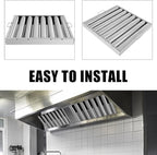 Hood Filters 19.5W x 19.5H Inch 430 Stainless Steel Pack of 6, 7 Grooves - Image 4