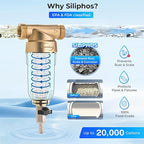 iSpring WSP-50SL Reusable Whole House Spin Down Sediment Water Filter Softener - Image 2